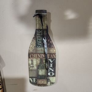 Decorative Wine Charcuterie Cheese Glass Board With Knife